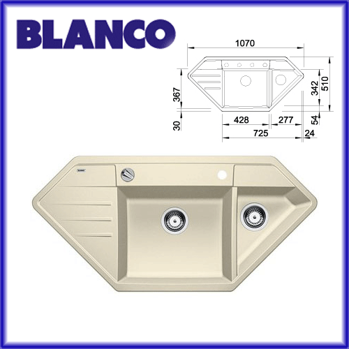 BLANCO LEXA 9E SILGRANIT