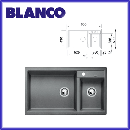 BLANCO METRA 9 SILGRANIT