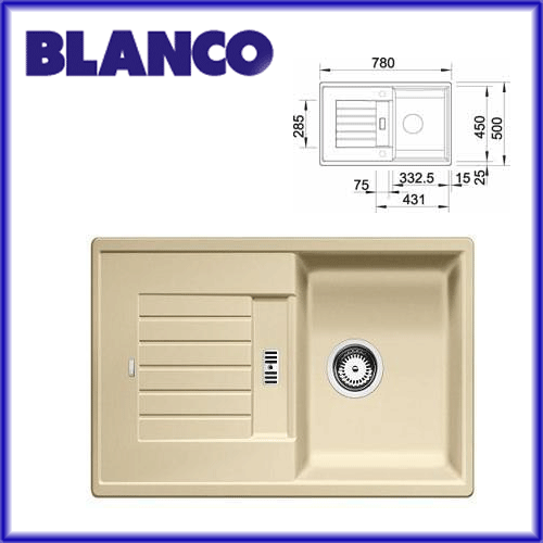 BLANCO ZIA 45S SILGRANIT