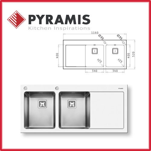 PYRAMIS CRYSTALON (116X52) 2B 1D 