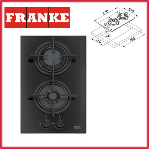 Franke FHCR 302 2G HE BK C - CRYSTAL BLACK  