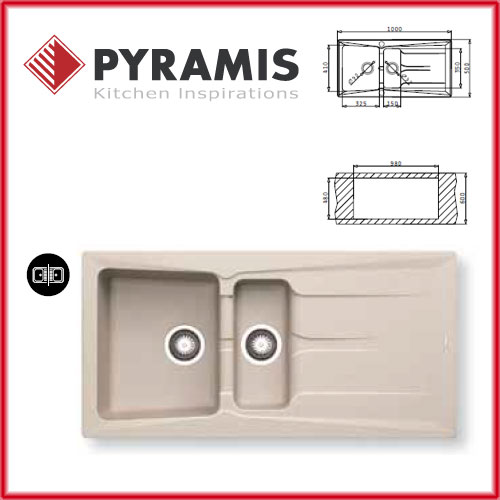PYRAMIS PETRA 100x50 1 1/2B 1D
