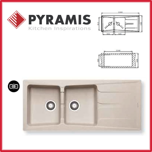 PYRAMIS PETRA 116x50 2B 1D