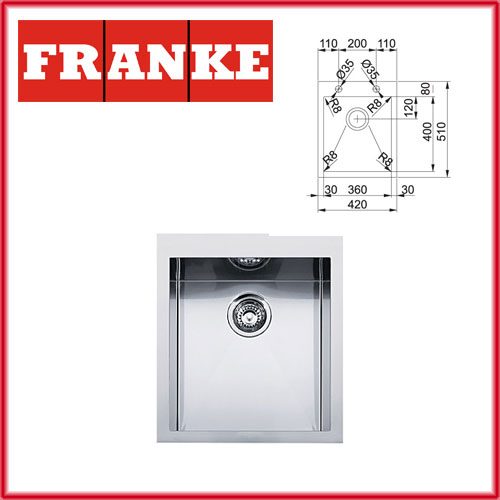 FRANKE PLANAR 8 PEX 610-42